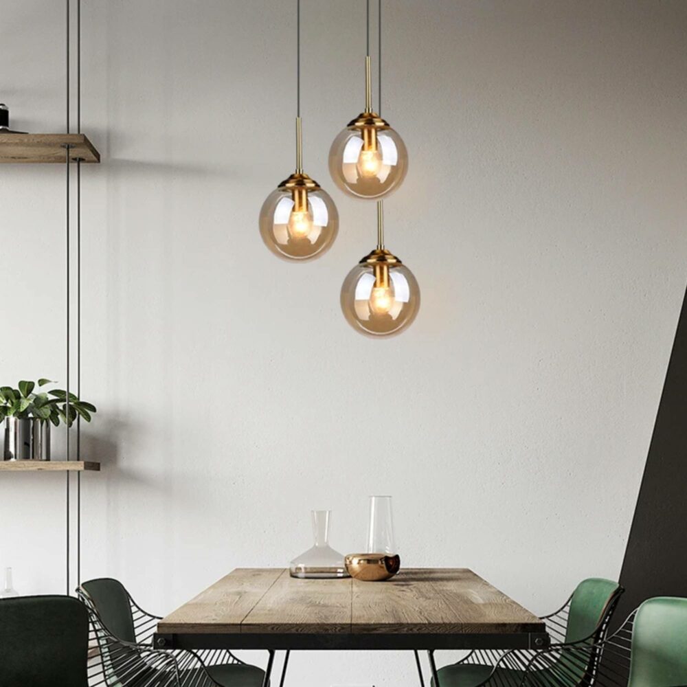 Lustre boules différentes longueurs lustre boules differentes longueurs 4