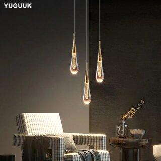 Lustre de 3 gouttes suspendues