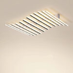 Lustre LED à plusieurs barrettes.