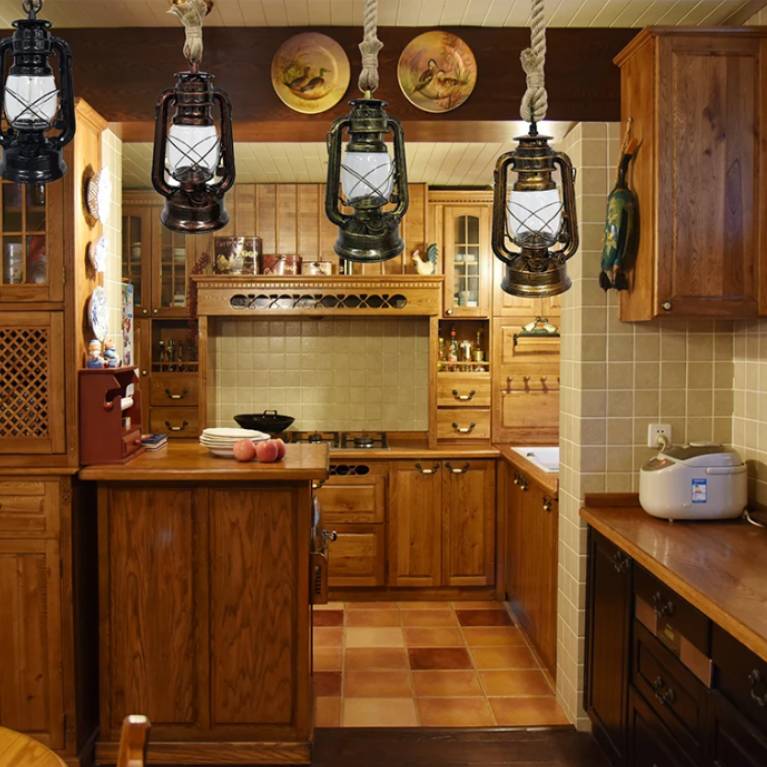 Lustre lanterne rétro